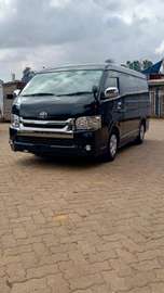 Toyota Hiace black color fully loaded 2019 model.