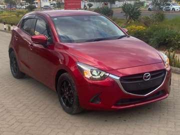 Mazda Demio 1500cc Petrol Red color fully loaded 2019 model