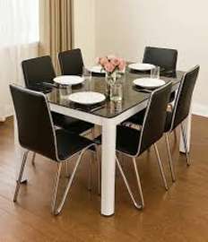 Dining Set; 6-Seater Glass Top Dining Set in Keroka