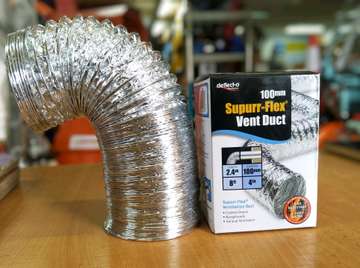 Supurr-Flex Aluminium Vent duct 100mm,2.4m