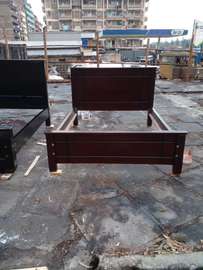Solid Wood Queen Bed Frame Natural Finish