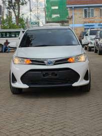 Toyota Axio hybrid white color fully loaded 2019 model.
