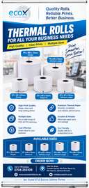 Premium Thermal Rolls – Clear Prints. Reliable Performance.