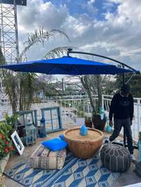 Garden umbrella parasols
