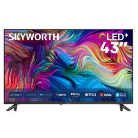 Skyworth QLED 43 Inch Android Google Slim TV - Black