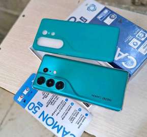 Tecno Camon 50 Green with Protective Case