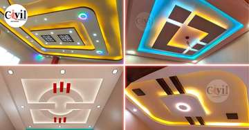 Civil Modern Ceiling Designs with LED Lighting