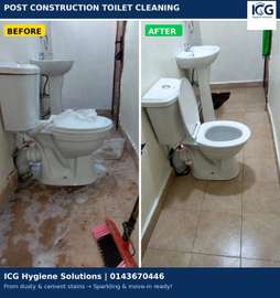 Toilet/Washroom Descaling and Detailed Cleaning.