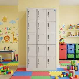 15-Door Steel Locker Cabinet
