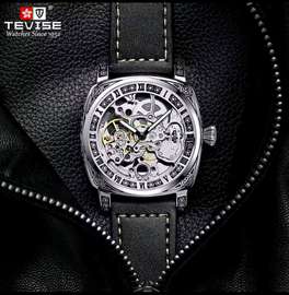 TEVISE AUTOMATIC SKELETON DESIGN WATCH