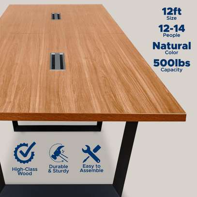 Meeting Table: Workplace Conference Table Featuring Cables image 4