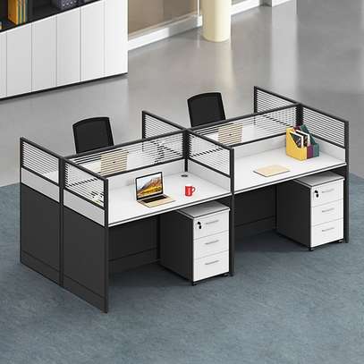 Workstations: Mdf 4 People Wayed Desk image 5