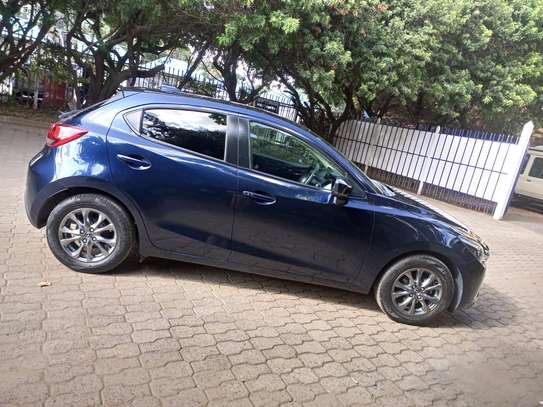 Mazda Demio blue color 2019 model fully loaded. image 7
