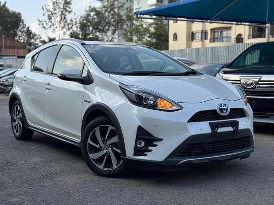 Make Toyota model Aqua white color fully loaded 2019 model. image 5