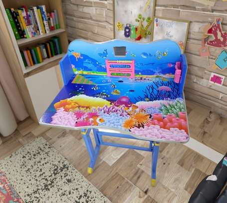 Kids Furniture; Blue Kids Desk Chair Set image 5
