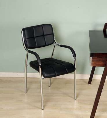 High-End PU Leather Ergonomic Stackable Office Chairs image 3