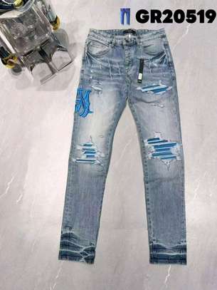 Designer slim fit jeans image 5