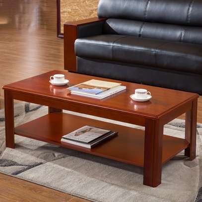 Coffee Table; Mahogany Reception Coffee Table image 5