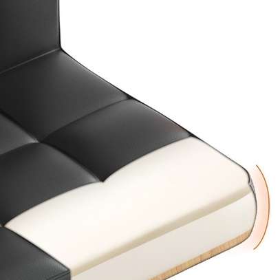 Barstools; Leather Swivel Black Barstool For Homes image 4