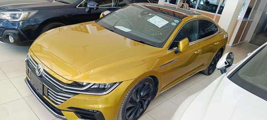 Volkswagen Arteon Coupe Metallic Gold Black Rims image 9