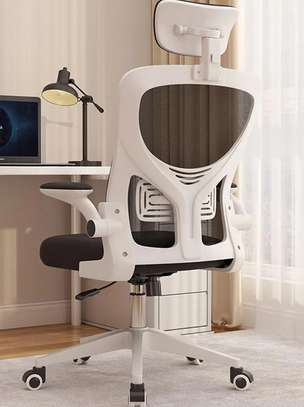 Office Chair; Supportive Adjustable Armrest Office Seat image 2