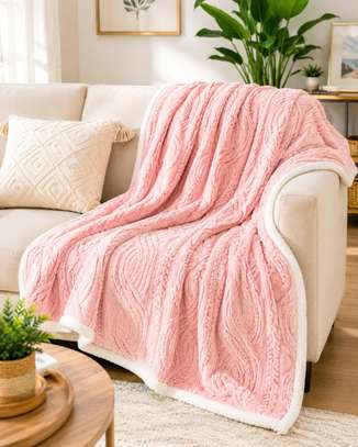 Lambswool Double Sided Throw Blanket image 4