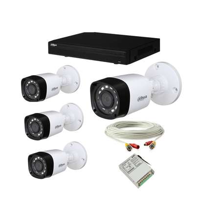 Three Dahua CCTV Cameras Security Surveillance Complete image 1