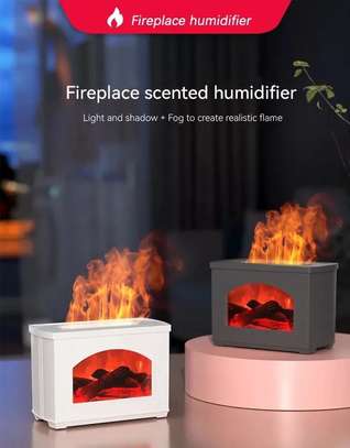 3D Fireplace Aromatherapy Diffuser cool Mist Humidifier image 1