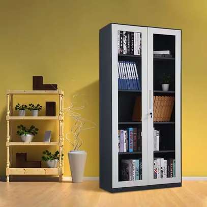 Neptune Full Glass 2 Door Filing Cabinet image 1