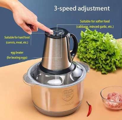 Electric Food Chopper with Meat Grinder & Vegetable Chopper image 3