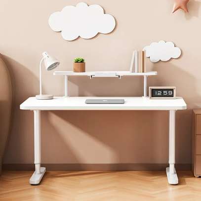 Office Table: Pure Solid Wood Adjustable Youth Study Table image 4