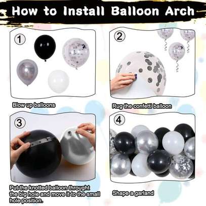 Black and White Birthday Party Decorations for Men Women, image 3
