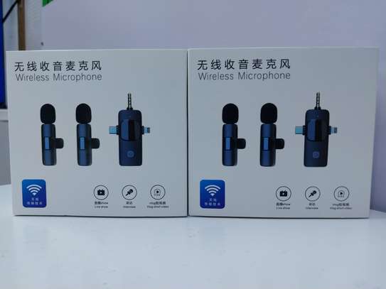 3 in 1 Mini Microphone Wireless Lavalier Microphones image 1