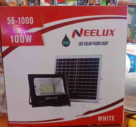 Neelux 100W Solar LED Floodlight. image 1