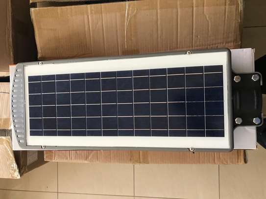 100W solar street lights with arm, 4 eyes, Remote image 2