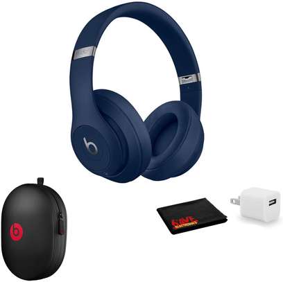 Beats by Dr. Dre Studio3 Wireless Bluetooth Headphones (Blue/Core) Kit with USB Adapter image 1