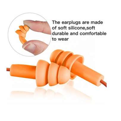 Silicon Ear Plugs Plastic Box Soundproof YELLOW BLACK ORANGE image 11