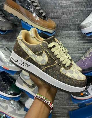 Louis Vuitton x Nike Air Force1 Low Brown Trainer Sneaker image 2
