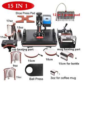 Perfect design 15 in 1 Combo Heat press machine image 1