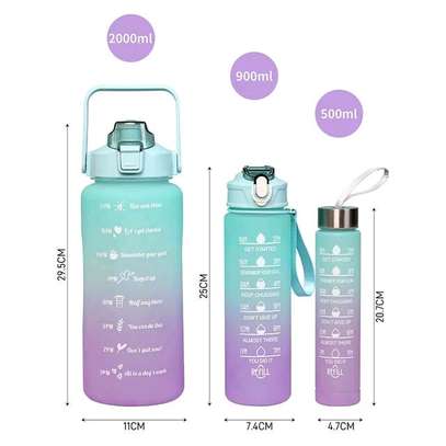 Water bottle 3in1 500ml,700ml,2000ml image 4