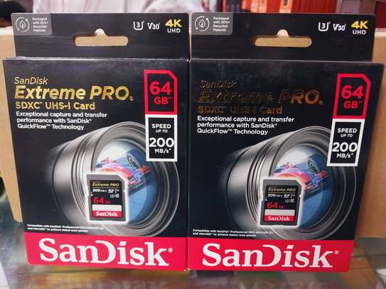 SanDisk Extreme Pro 64GB SDXC UHS-I Card For Camera image 2