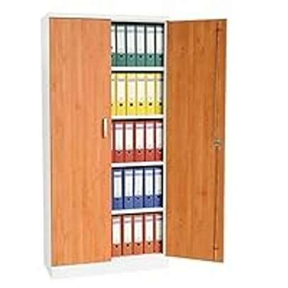 Durable Wood Grain Filing Cabinet – Steel Storage image 5