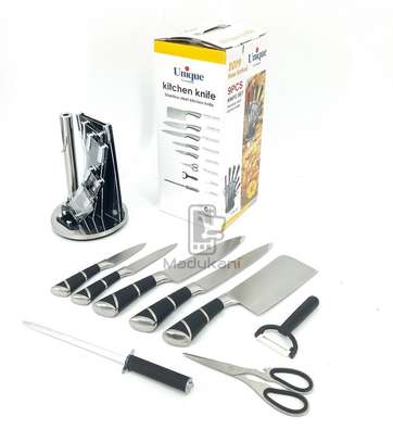 9PCS Kitchen Knife Set Unique Germany Stainless Steel Knives image 1