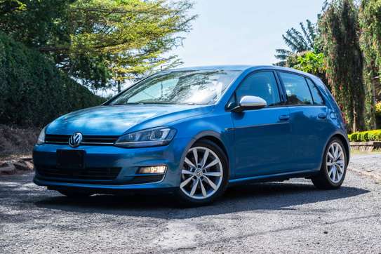 2015 Volkswagen Golf blue image 1