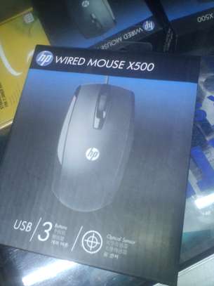 HP X500 wired mouse. image 2