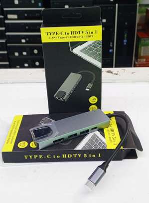 Type-C To HDTV 5 In 1 Multiport Adapter image 1