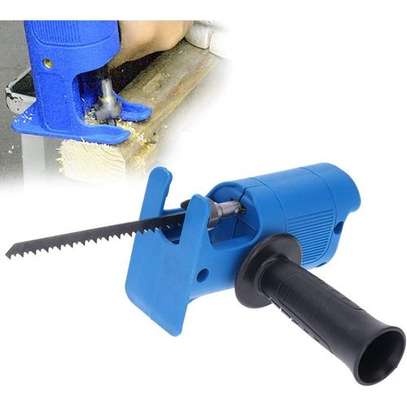 Reciprocating Saw Adapter, Electric Drill Modified Tool Attachment, With Ergonomic Handle And 3 Saw Blades, image 1