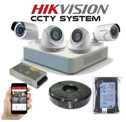 4 channel hd hik vision cctv camera plus installation image 1