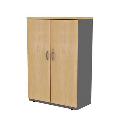 2-Door Wooden Executive Office Credenza image 3