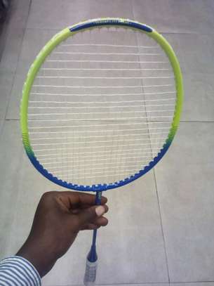 Junior badminton racket intermediate player green blue image 4